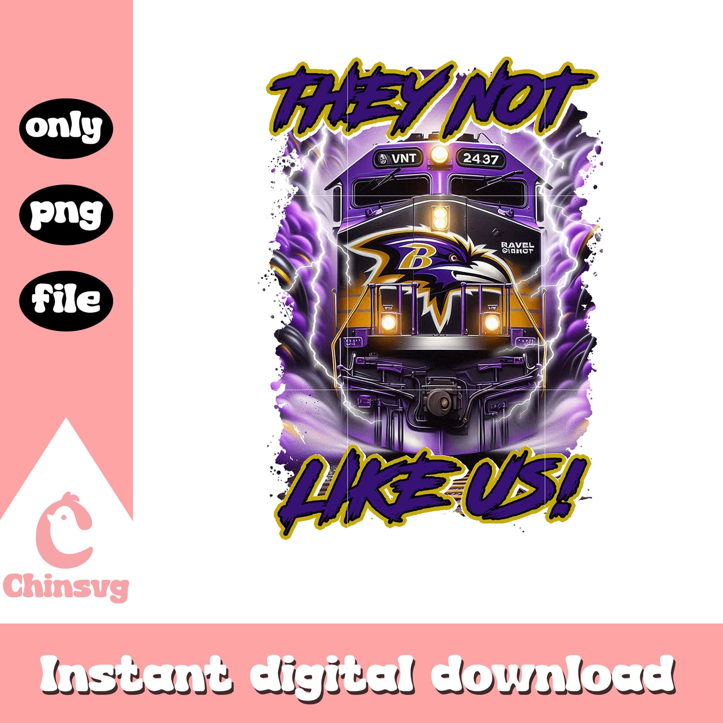Baltimore Ravens they not like us png, nfl team png