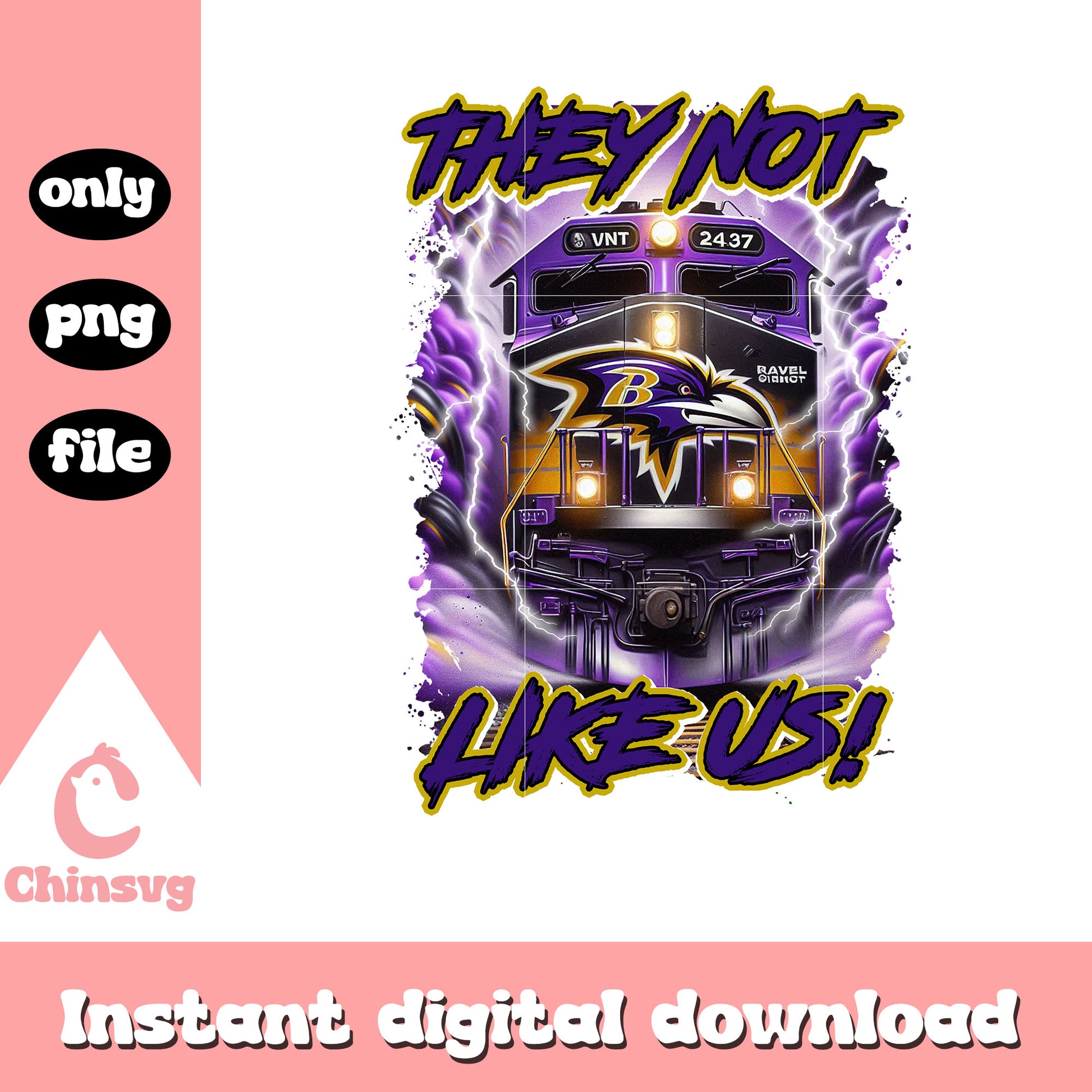 Baltimore Ravens they not like us png, nfl team png