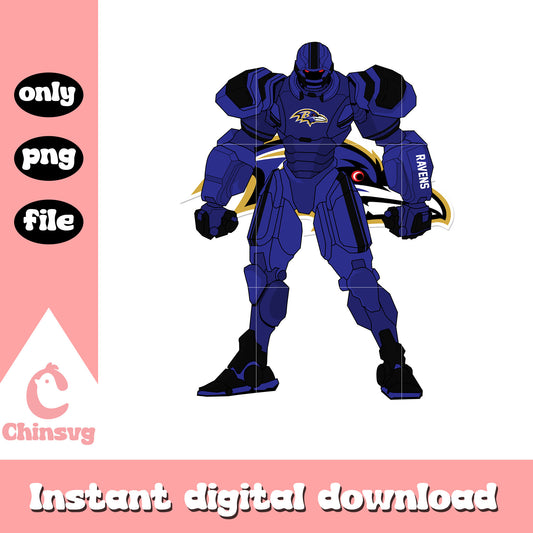 Baltimore ravens purple robot png, baltimore ravens team png