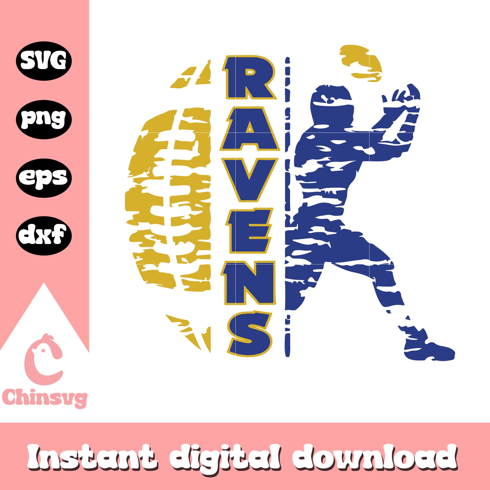 Baltimore ravens rugby player svg, baltimore ravens team svg