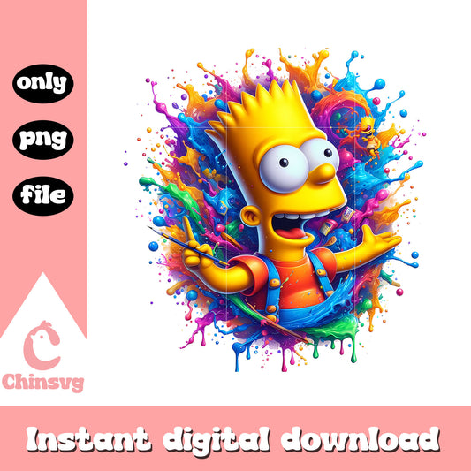 Bard character on simpson png, bart simpson png