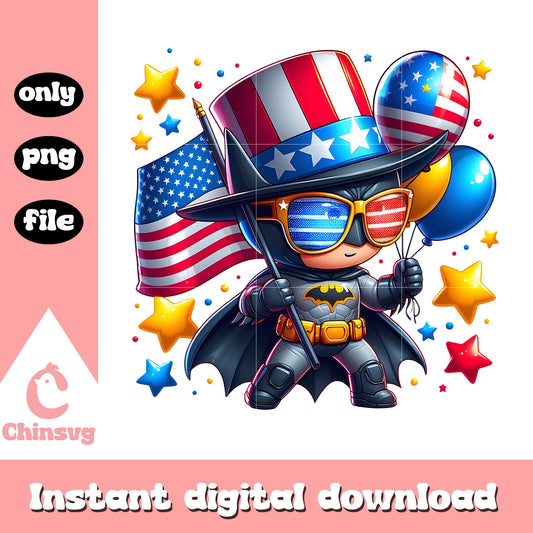 Batman 4th of july png, Batman happy independence day png