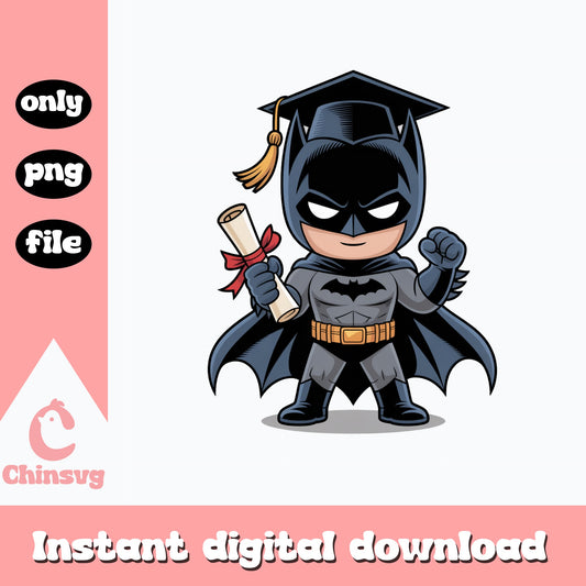 Batman Graduation PNG, Superhero Graduate Clipart, Class Of 2025 PNG