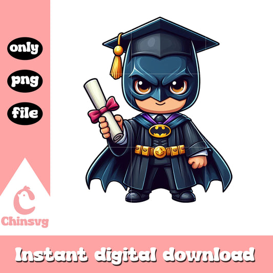 Batman graduation design png, superhero batman png, graduation day png