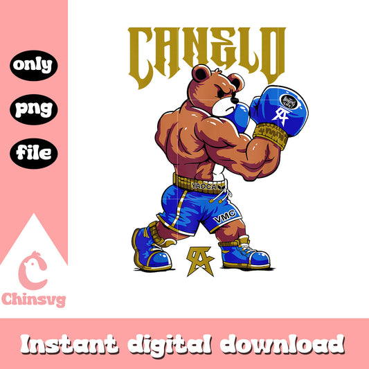 Bear canelo alvarez boxing png, canelo teddy bear png, champion png