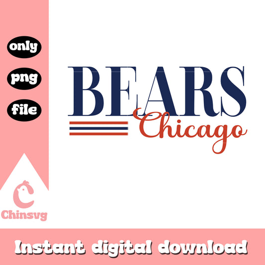 Bears chicago font logo design svg, chicago bears nfl svg