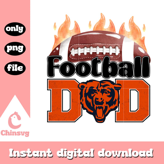 Bears football dad designpng, Chicago Bears png