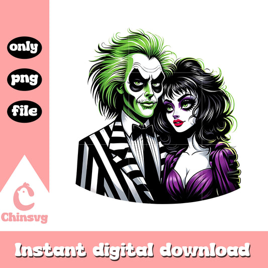 Beetlejuice and lydia couple png, Beetlejuice and lydia png