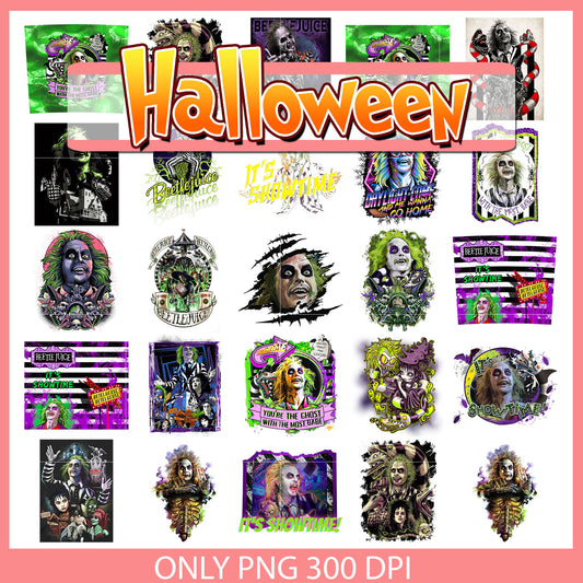 Beetlejuice character cartoon bundle png, beetlejuice png