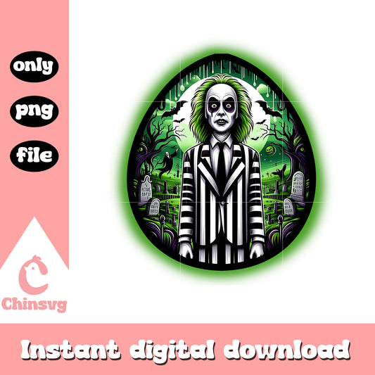 Beetlejuice character pants a teardrop png, Beetlejuice portrait png