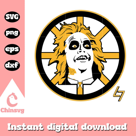 Beetlejuice face svg, horror characters svg, Beetlejuice svg