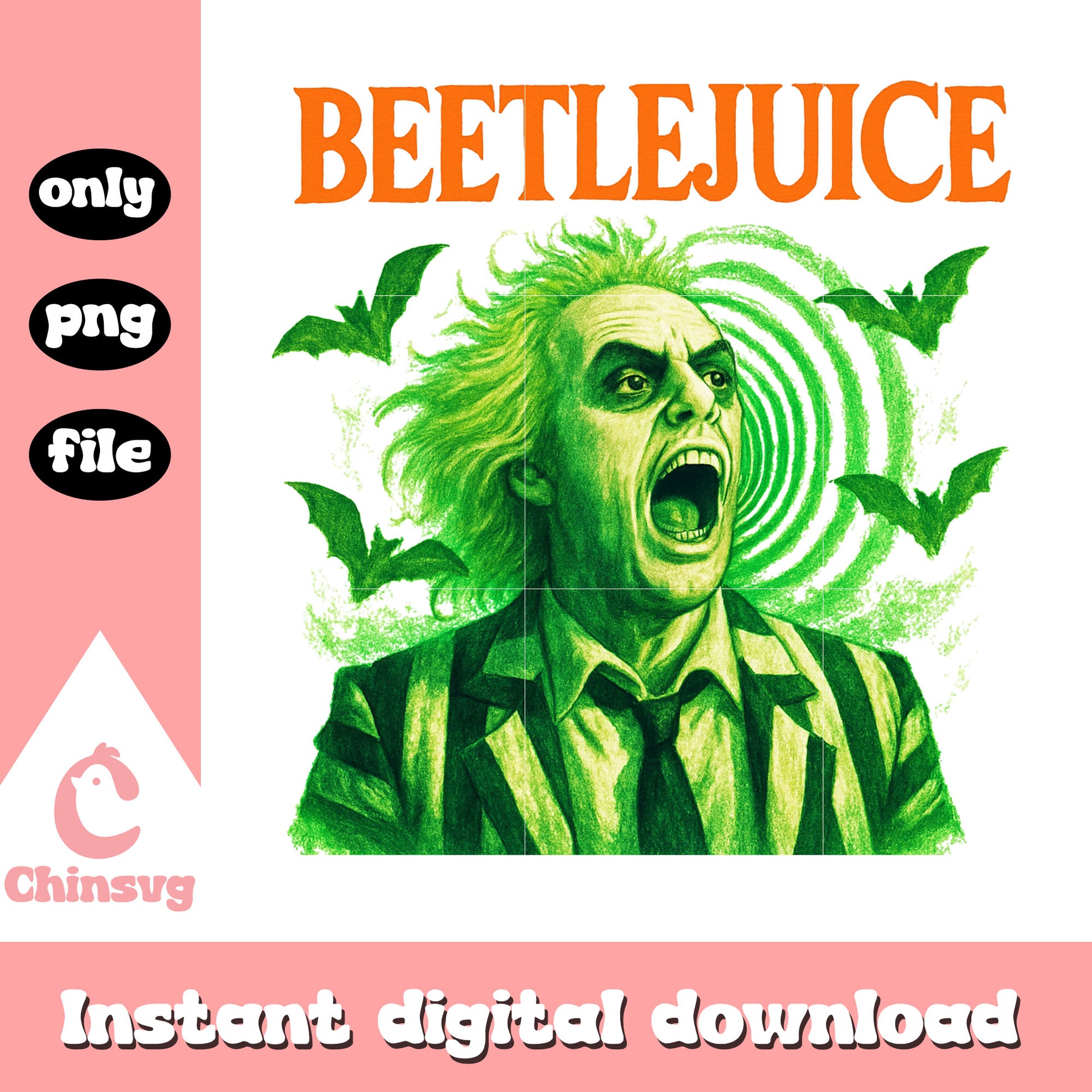 Beetlejuice halloween bat design png, beetlejuice halloween decor png