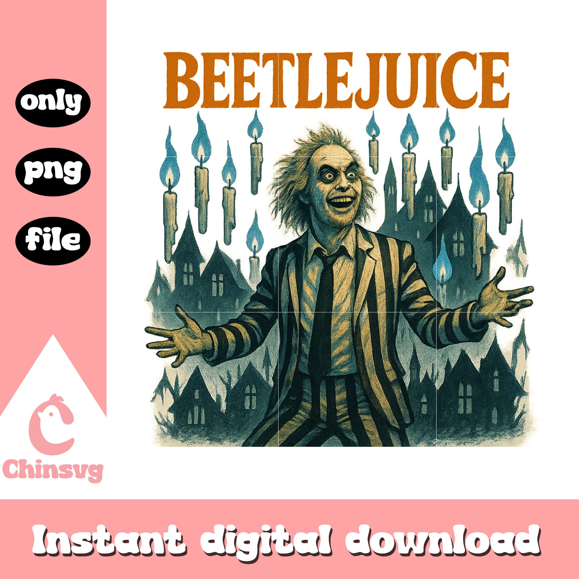 Beetlejuice halloween pumpkin png, halloween beetlejuice decoration png