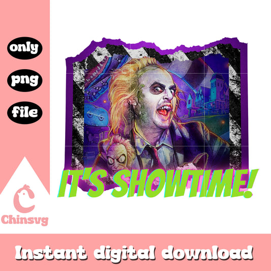 Beetlejuice it's showtime frame png, Beetlejuice show png