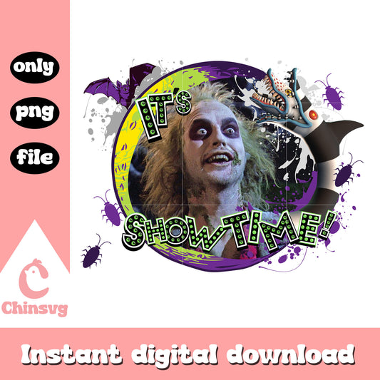 Beetlejuice it's showtime png, Beetlejuice portrait png