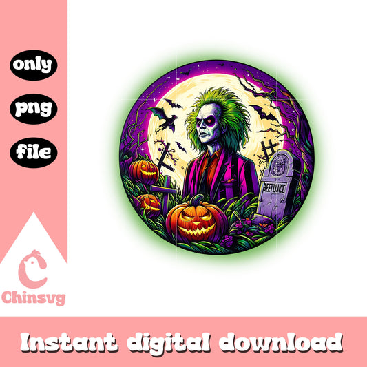 Beetlejuice pants tombstone pumpkin png, halloween crazy png