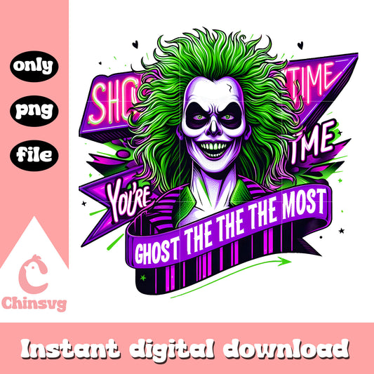 Beetlejuice portrait ghost the most png, Beetlejuice graphic png