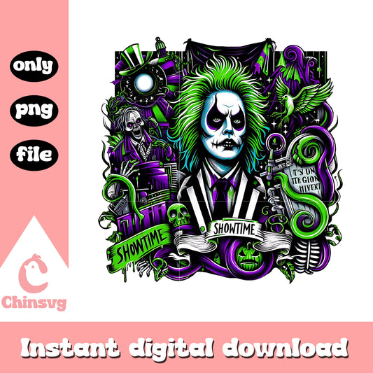 Beetlejuice spooky showtime png, Beetlejuice showtime png