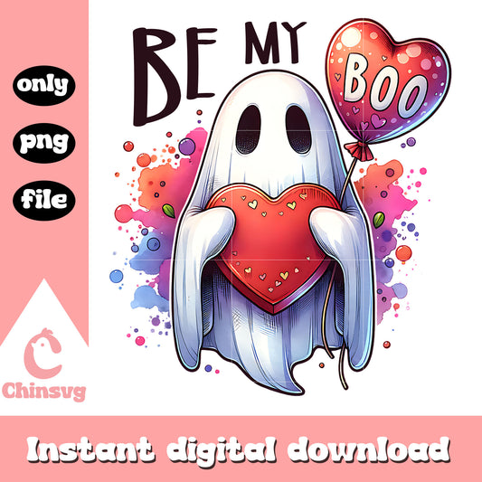 Be my boo ghost design png, be my boo​ png, cute ghost png​