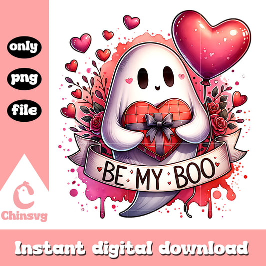 Be my boo ghost pink ng, cute ghost png​, be my boo png