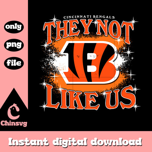 Bengals logo they not like us png, Cincinnati Bengals  png