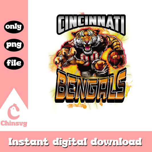 Bengals who dey logo png, cincinnati bengals football nfl​ png