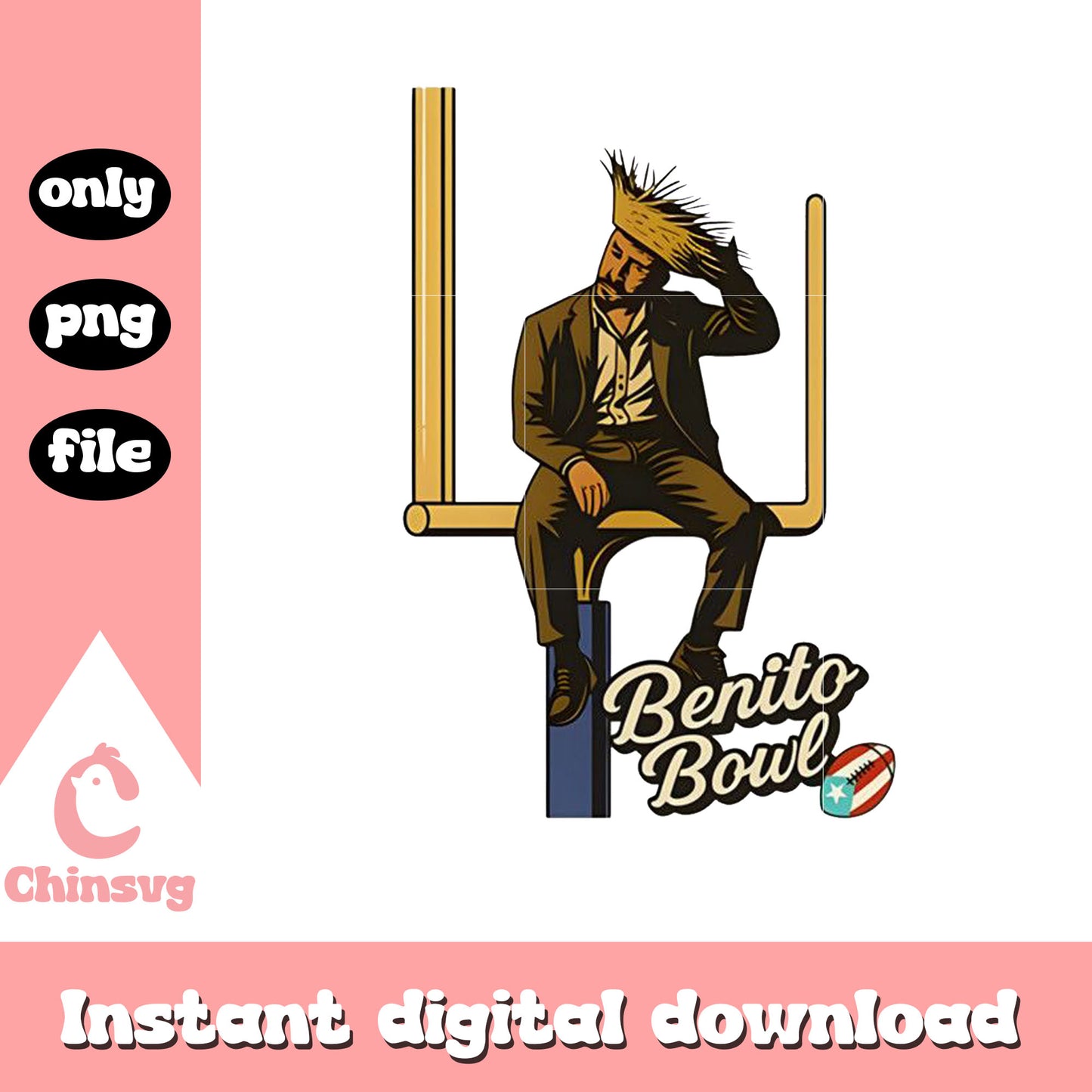 Benito bowl cartoon​ sitting png