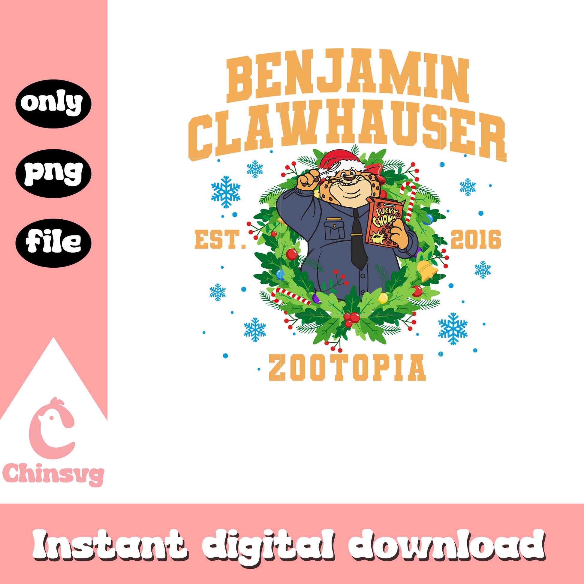 Benjamin clawhauser zootopia est 2016 png, zootopia movie​ png