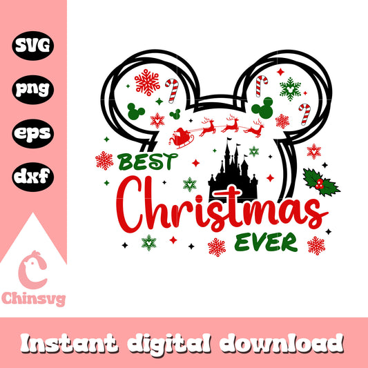 Best christmas ever design svg, christmas svg, disney christmas images svg