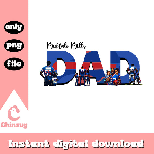Best dad ever Buffalo Bills png, Buffalo Bills football png