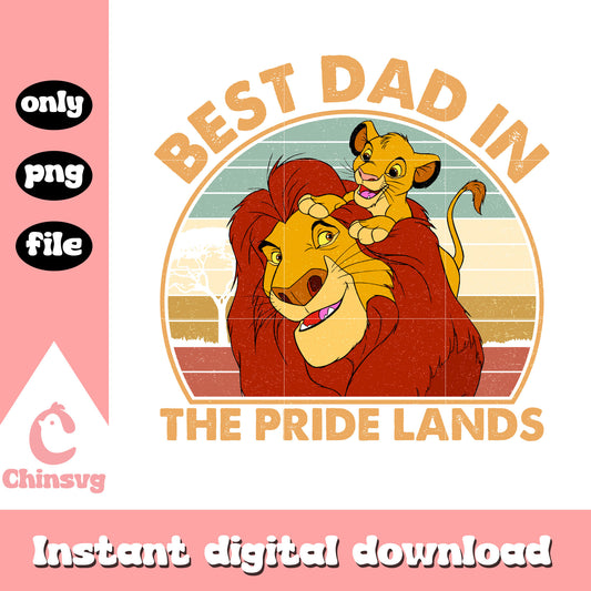 Best dad in the pride land png, the lion king png, disney png