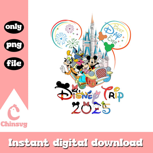 Best day ever disney trip png, mickey mouse png, disney png