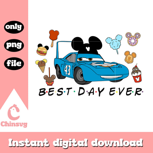 Best day ever sally car design png, disney cars sally​ png