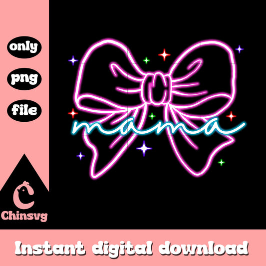 Big coquette ribbon mama halloween png, mama halloween png