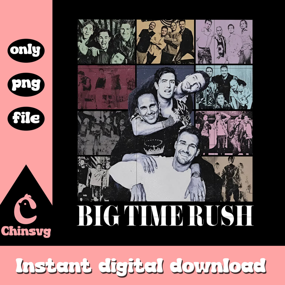 Big time rush tour picture design png, group big time rush png – Chinsvg