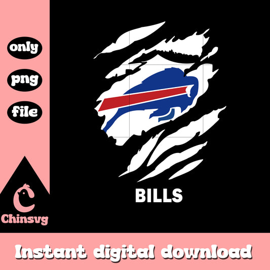Bills logo white paint png, nfl buffalo bills news​​ png