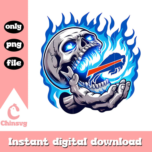 Bills skullcap fire logo png, buffalo bills news​ nfl png