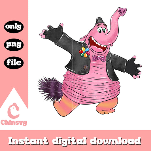 Bing bong funny face design png, inside out 1 characters​​ png