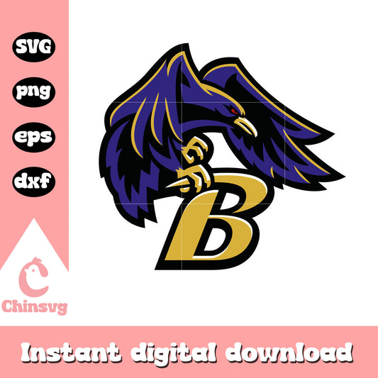 Bird baltimore ravens team svg, nfl news and rumors svg