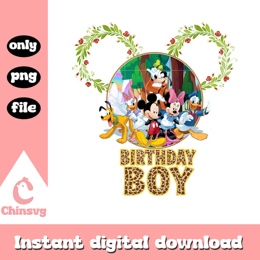 Birthday boy disney characters png, birthday boy png, disney png
