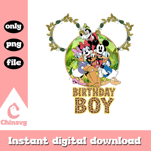 Birthday boy disney friends png, birthday boy png, disney png