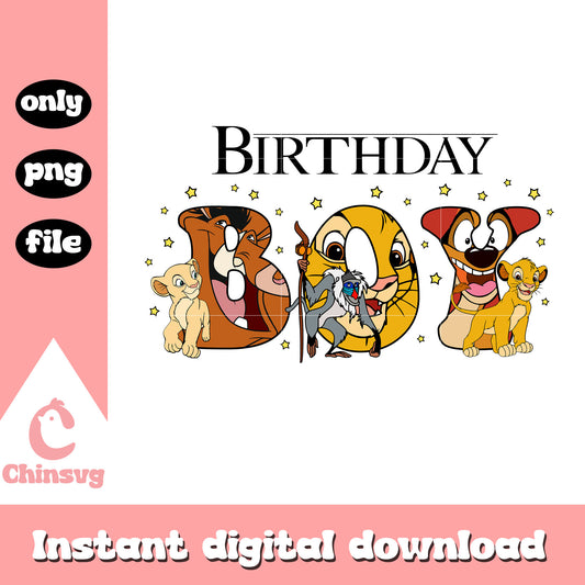 Birthday boy the lion king png, the lion king birthday boy png
