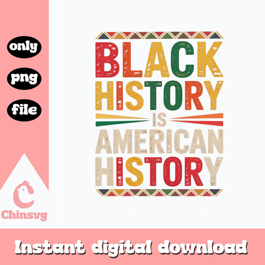 Black History Is American History PNG, Black History PNG, Juneteenth PNG