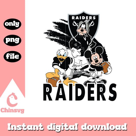 Black mickey vegas raiders png, raiders nfl las vegas png