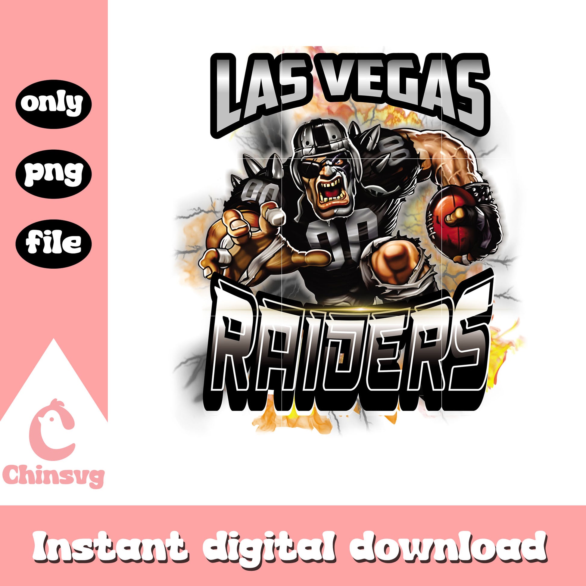 Black pro raiders custom png, las vegas raiders logo​ png