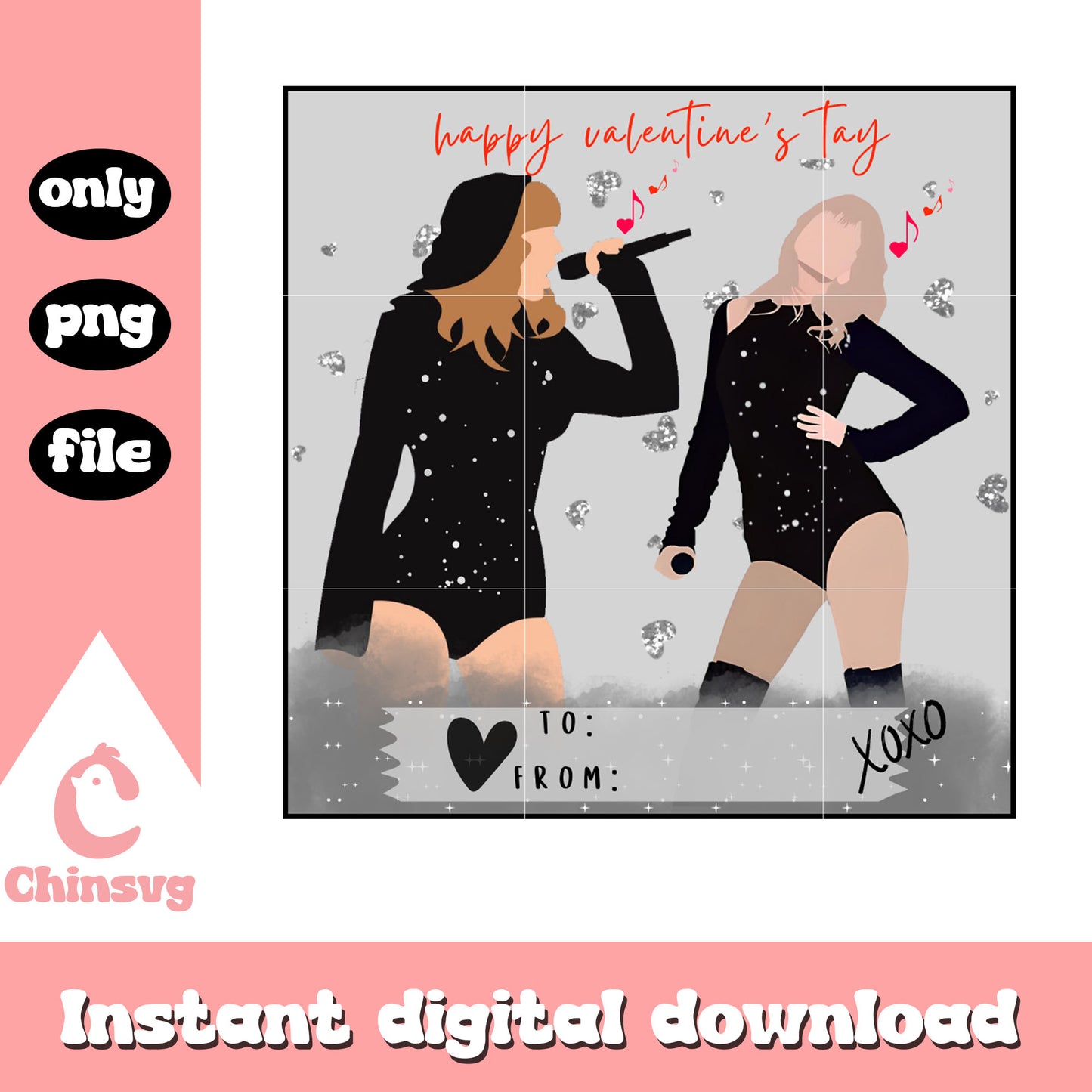 Black taylor music valentine png, taylor swift valentine​​​ png
