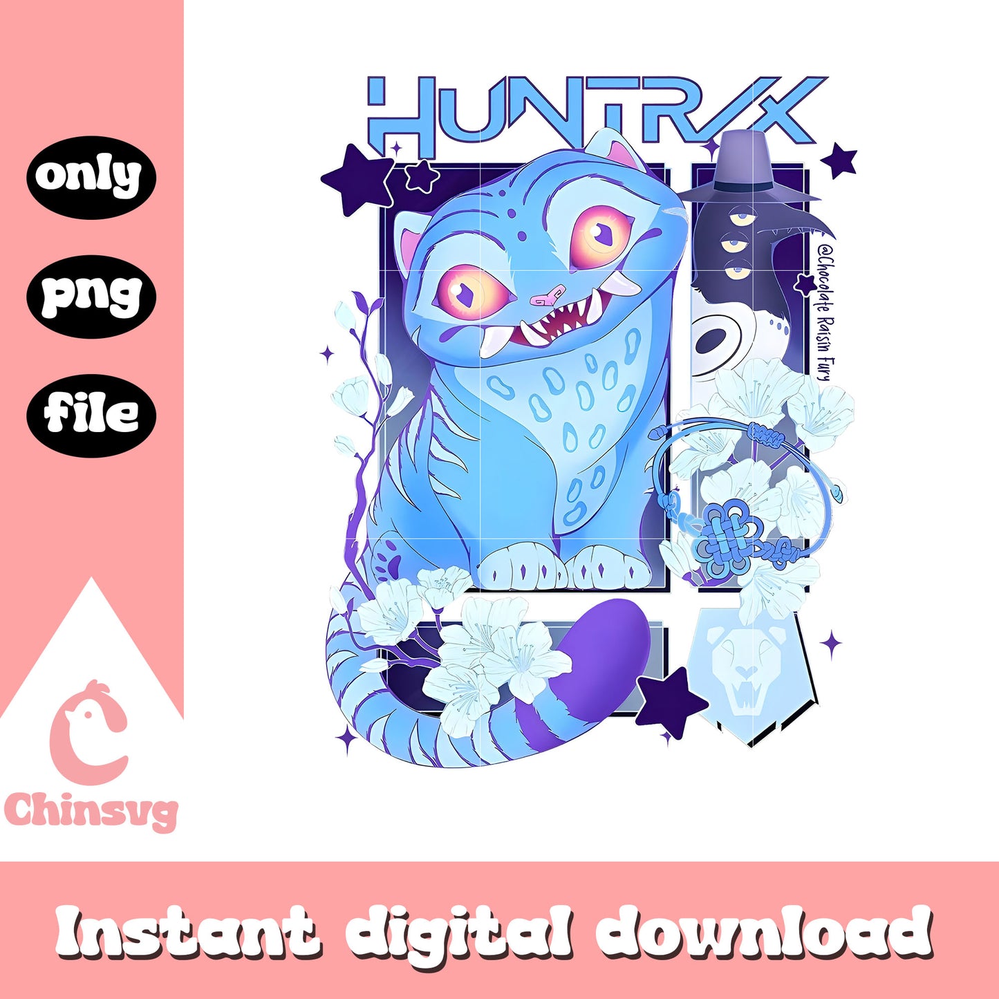 Blue derpy tiger and susie png, kpop demon hunters cast png - Copy