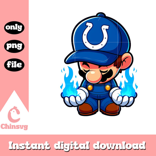 Blue fire indianapolis colts nfl png, indianapolis colts designs​​ png