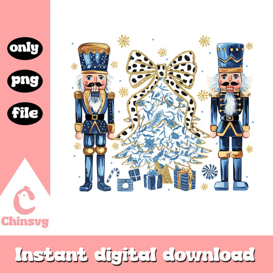 Blue nutcracker christmas tree png, nutcracker christmas​ png