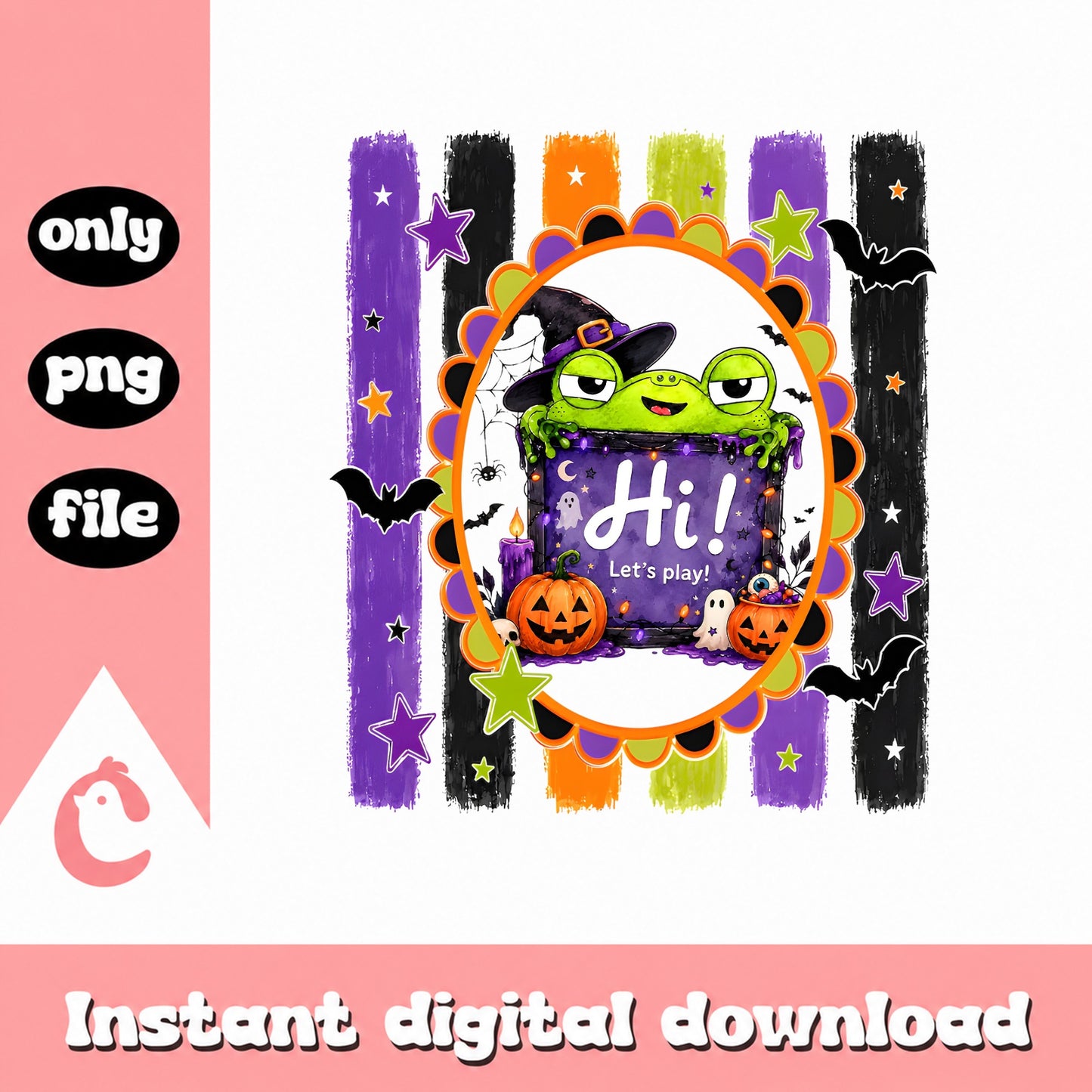 Bluey Halloween PNG, Cute Spooky Ghost Design, Instant Download PNG